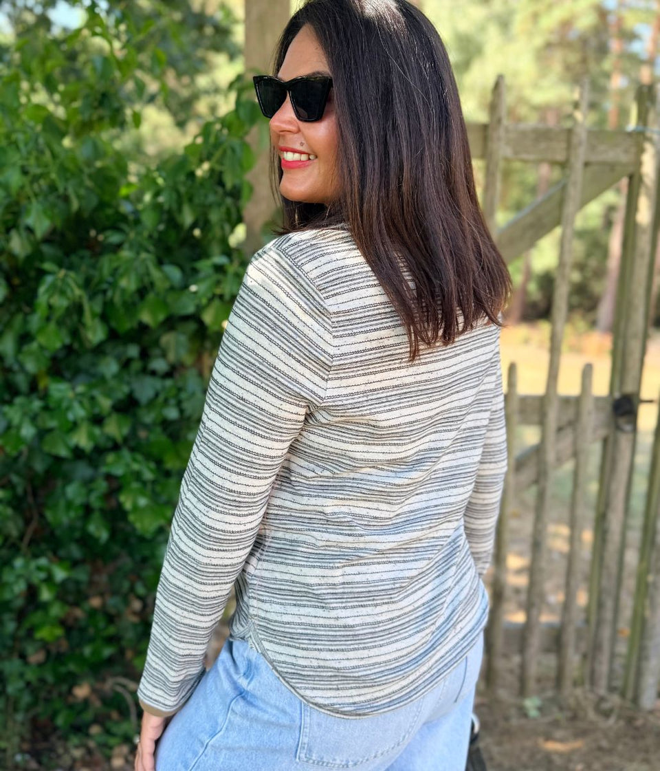 Clara Stitch Design Cotton Long Sleeve Top