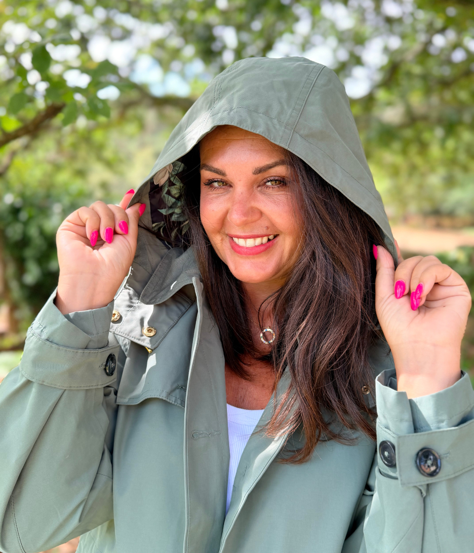 Green Salcombe Waterproof Coat