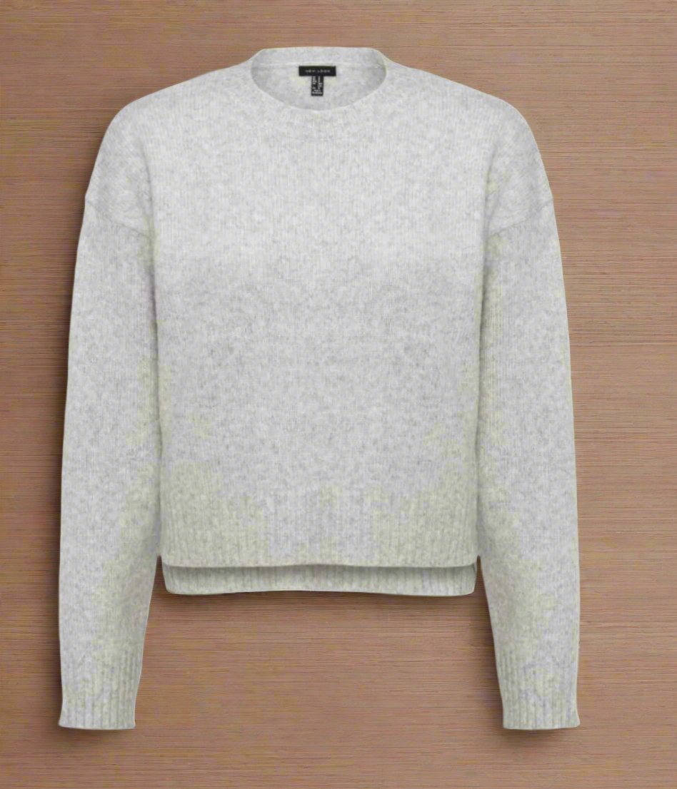 grey cropped jumper