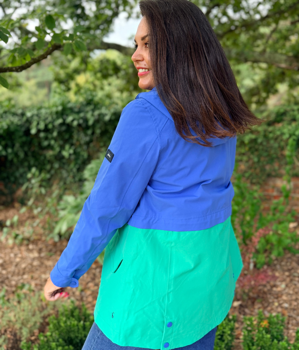 Blue & Green Right as Rain Waterproof Coat