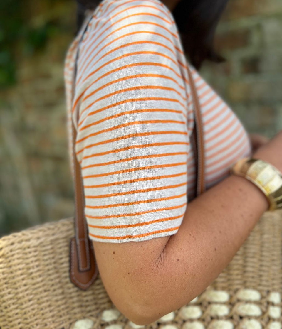 Charlie Linen Striped Short Sleeve Shirt