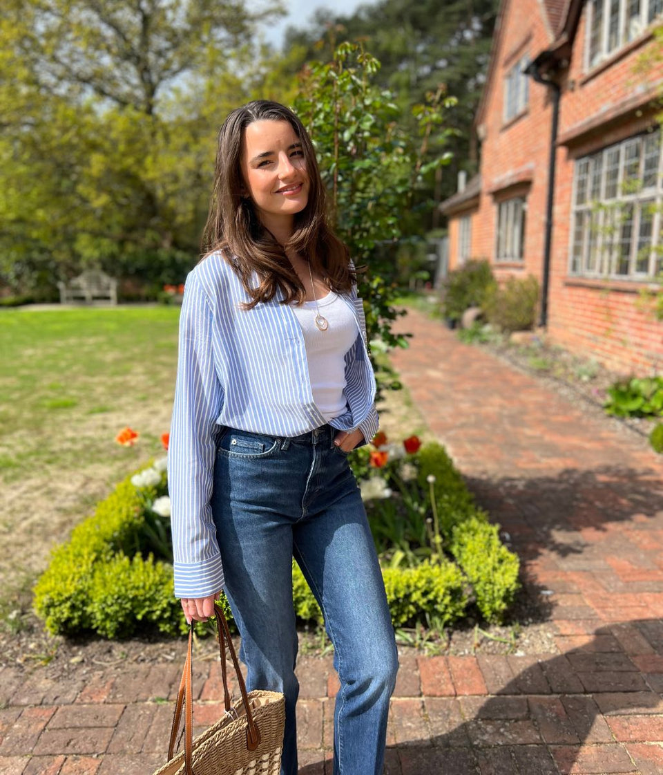 Blue Striped Soft Relaxed Shirt