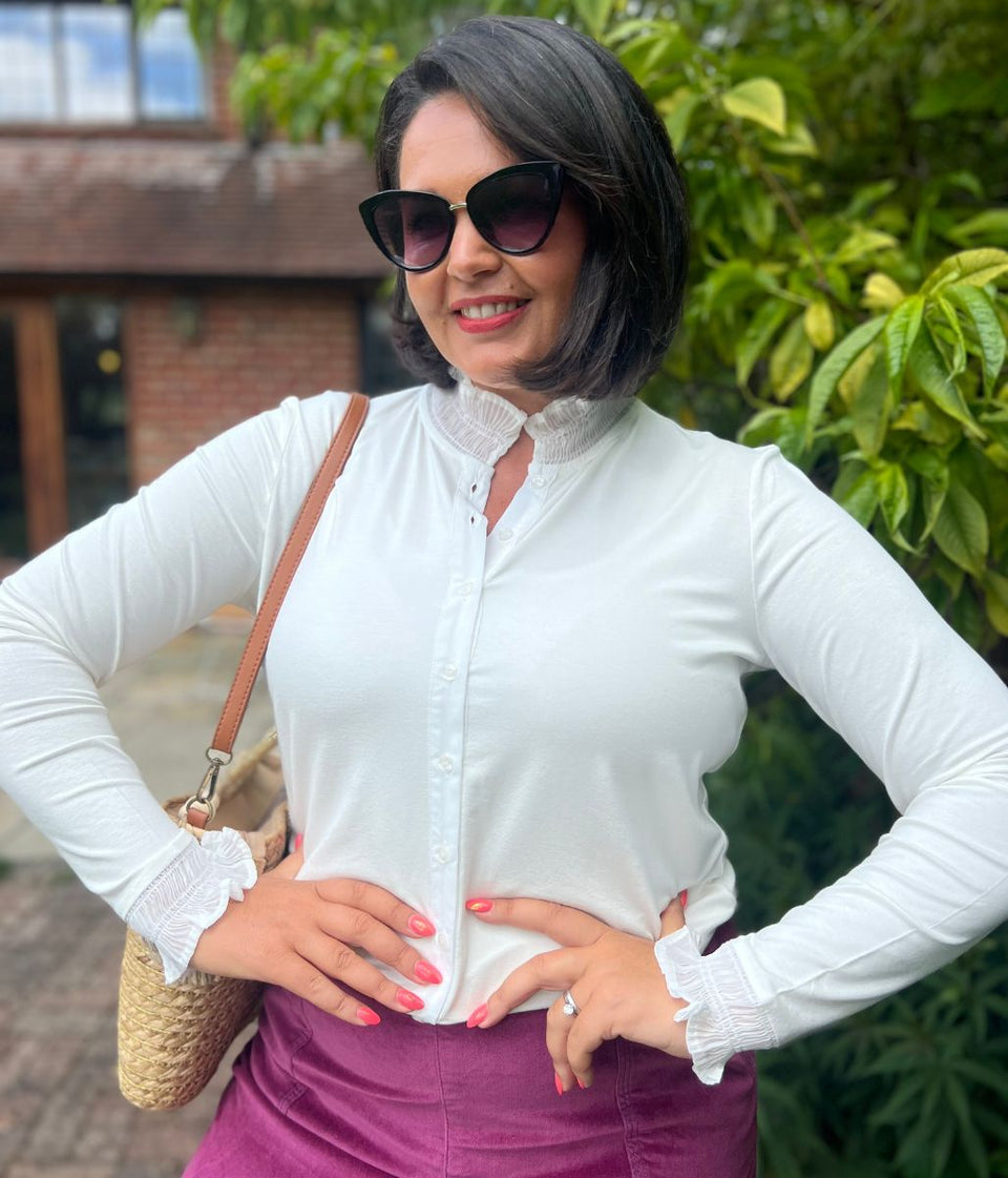 Ivory Frill Townsend Blouse