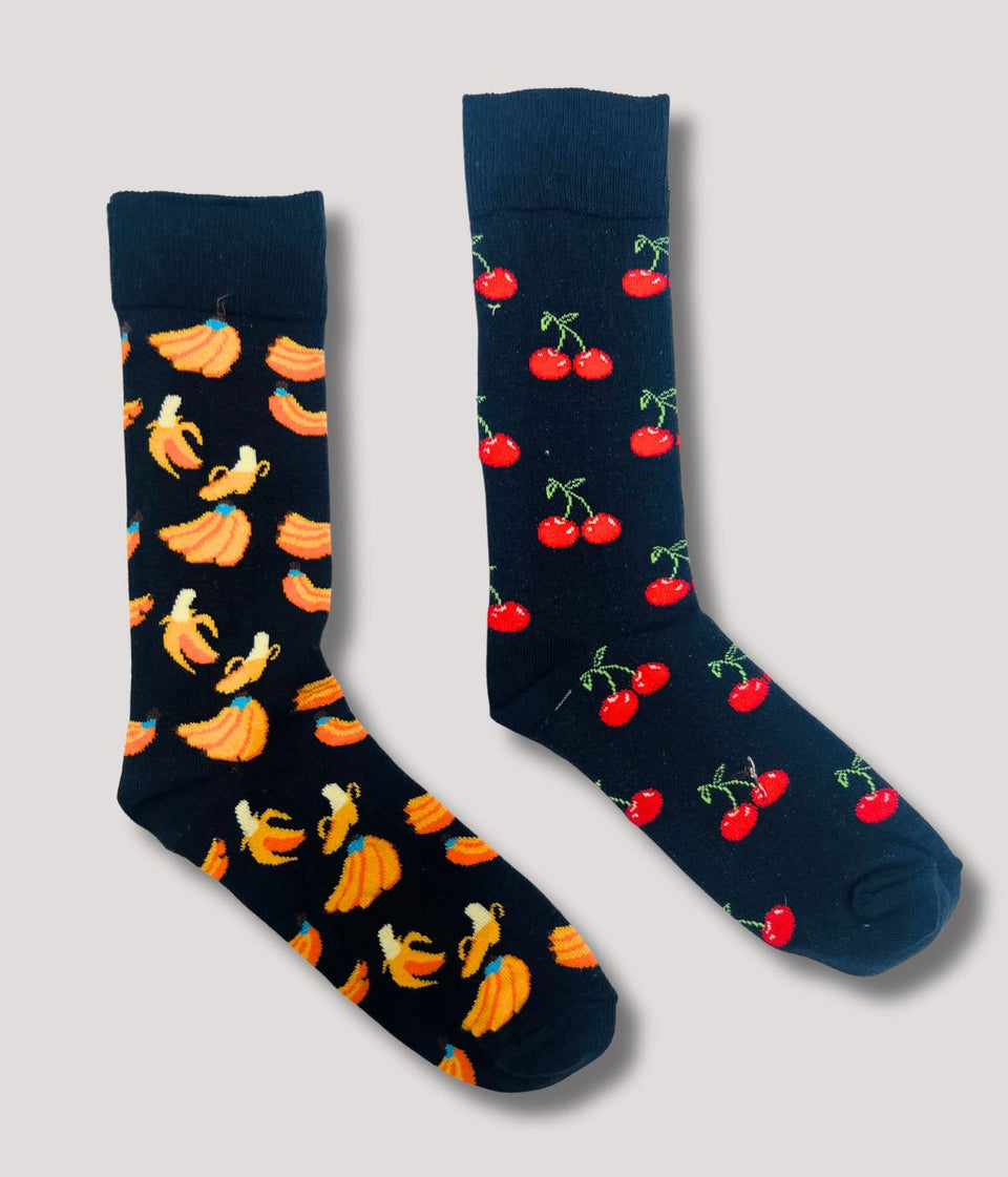 Happy Socks 2 Packs Cherries & Bananas