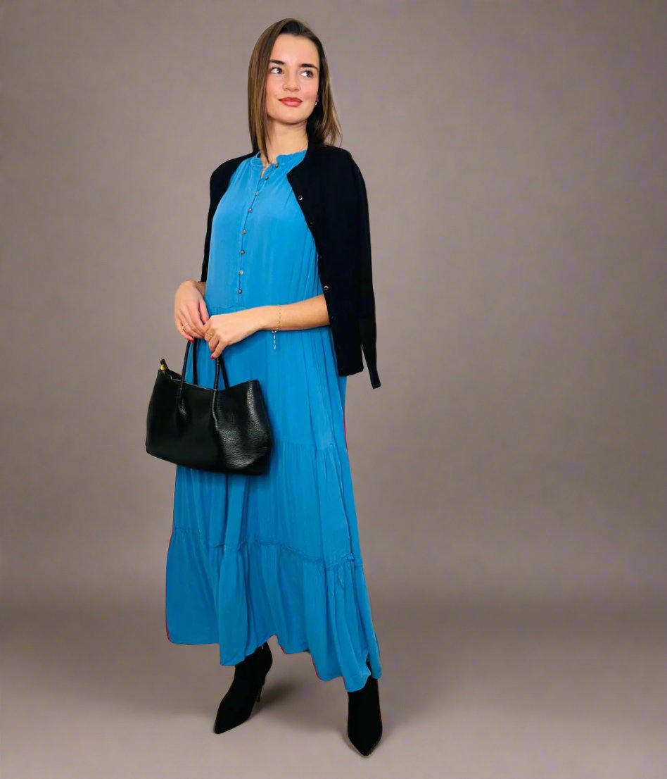 Brakeburn Blue Zenni Maxi Dress