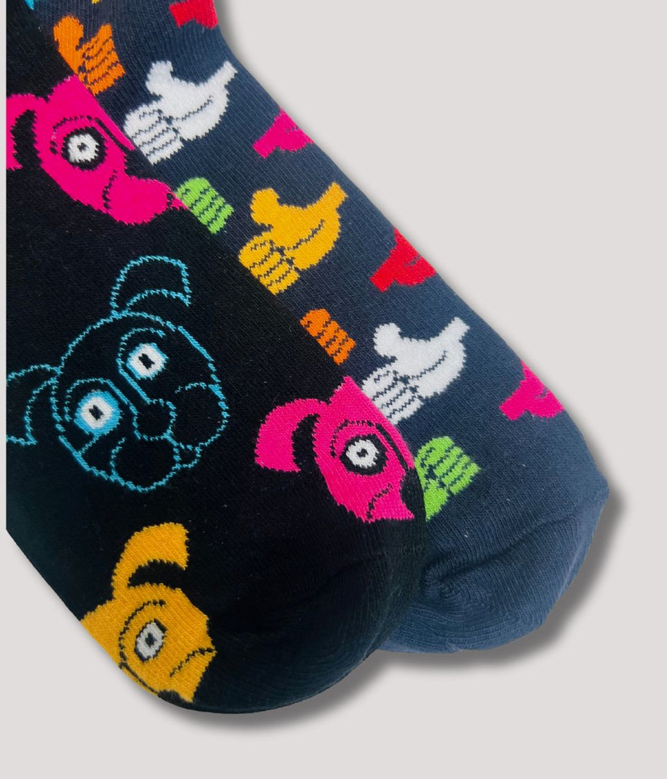 hapy socks dogs detail of toe