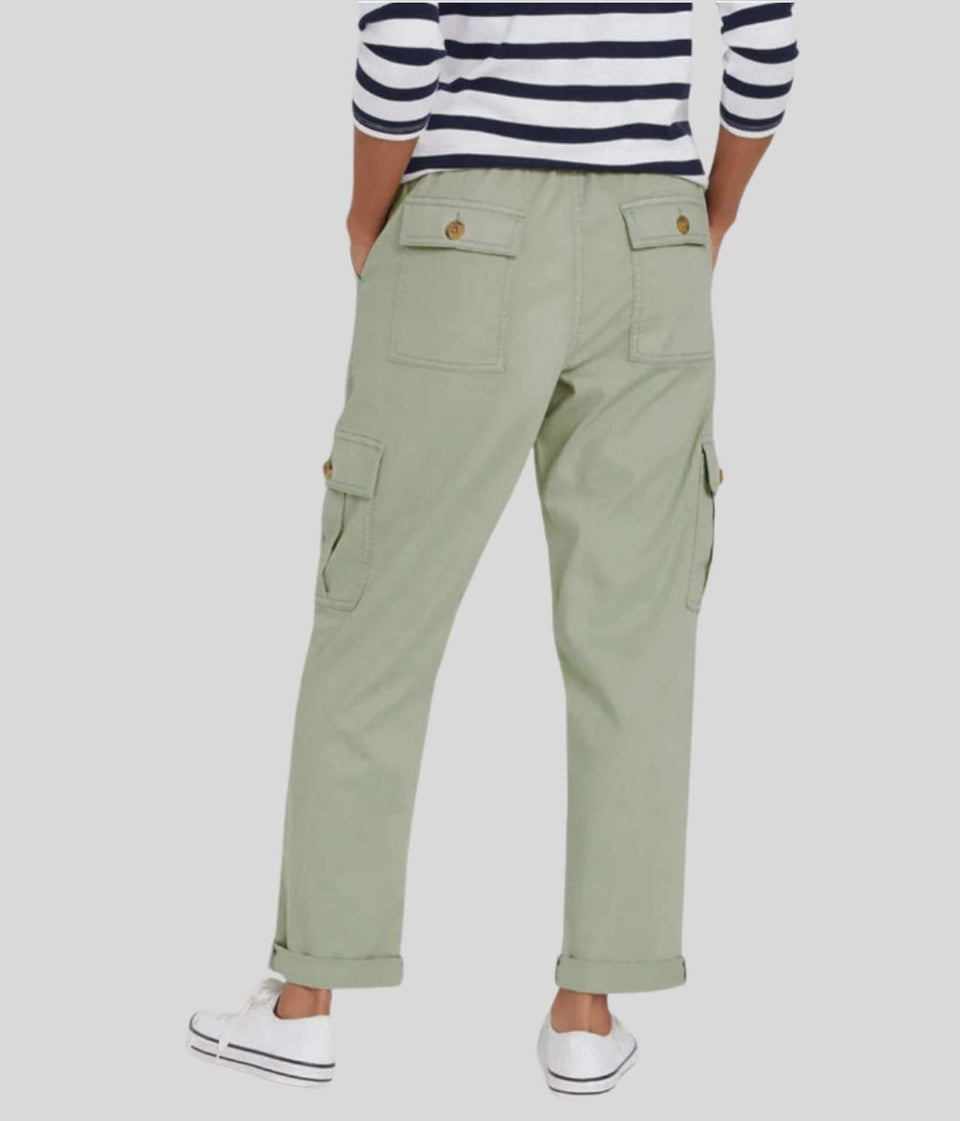 Sage Green Cargo Pocket Trousers