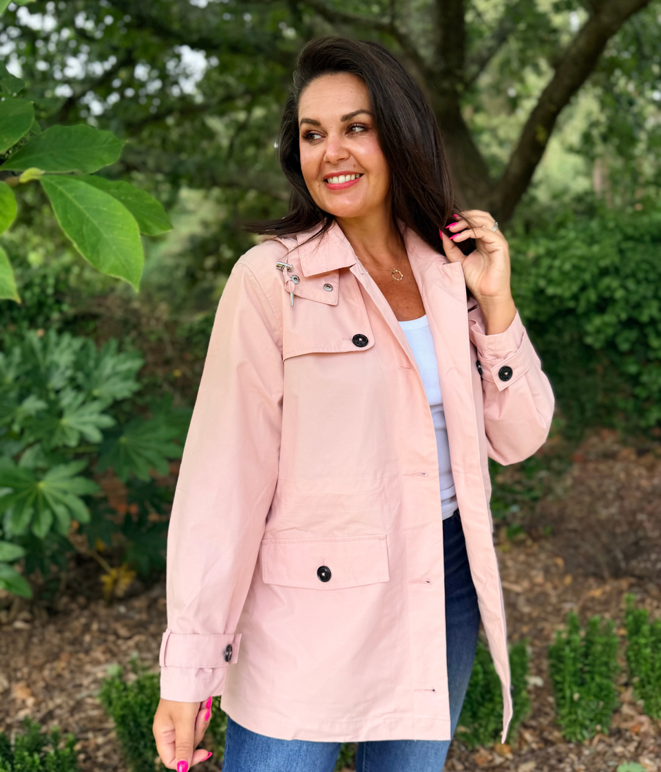 Pink Salcombe Waterproof Coat