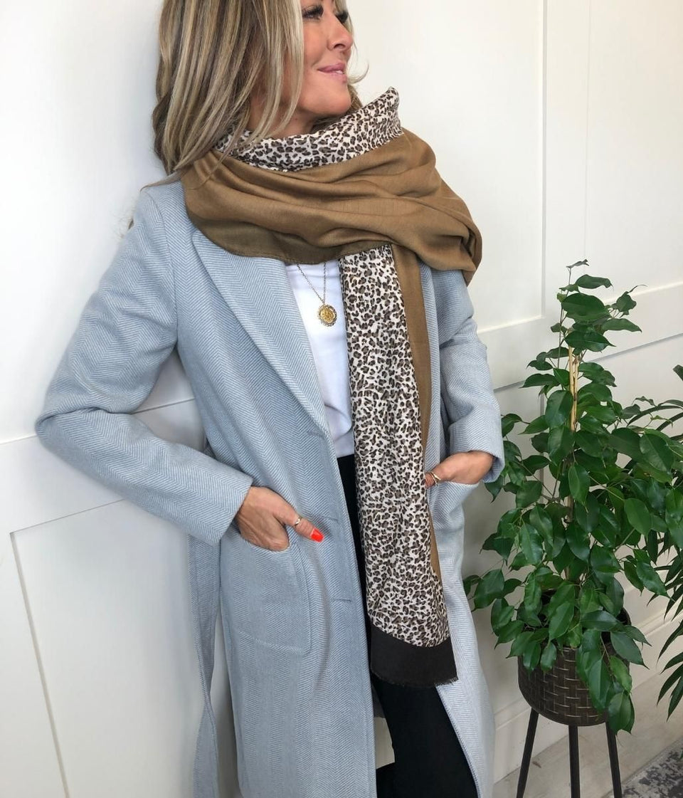 Leopard Nancy Pashmina Scarf