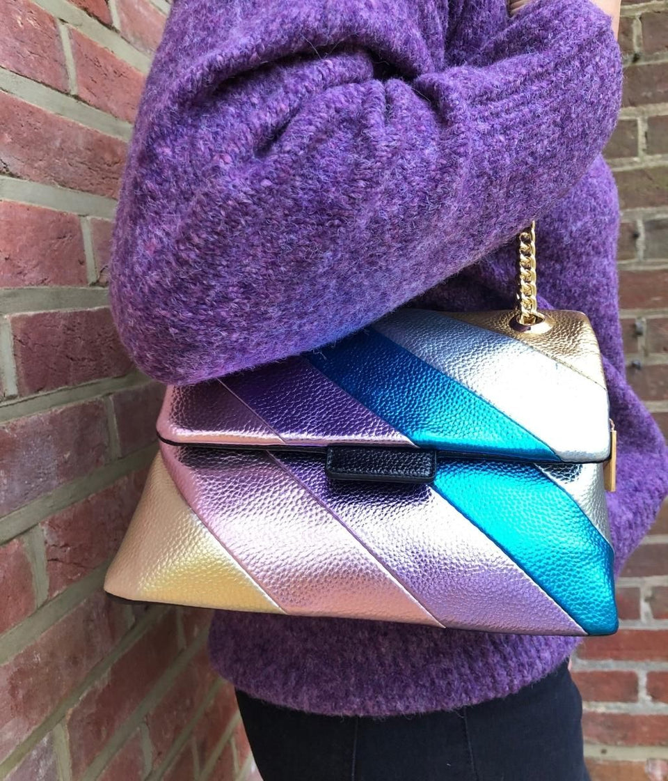 Rainbow chain purse hotsell