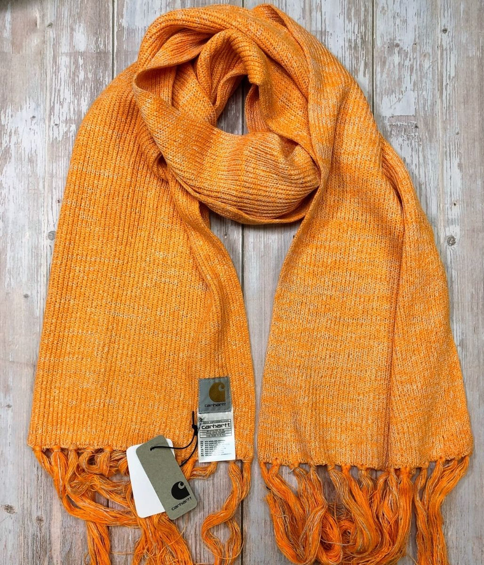 Orange Wool Rich Anglistic Scarf