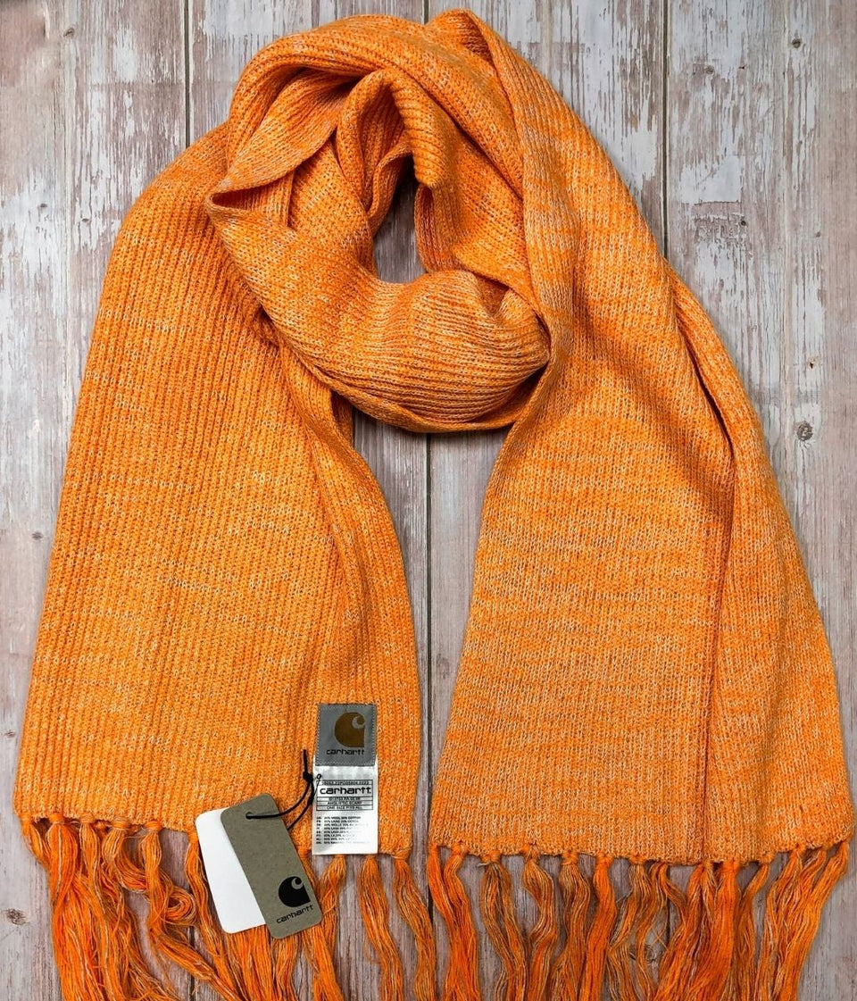 Orange Wool Rich Anglistic Scarf