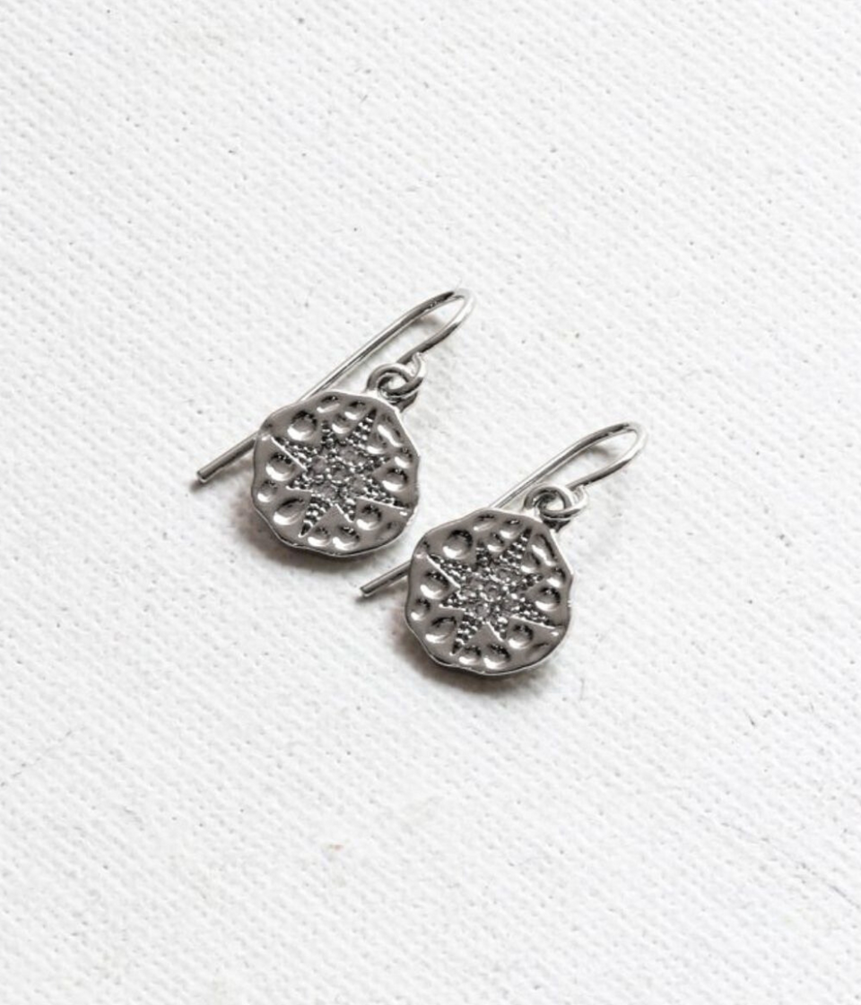 Silver Linette Star Charm Earrings