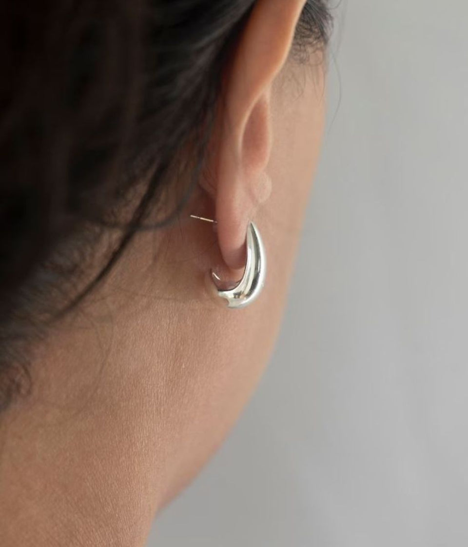 Silver Teardrop Earrings