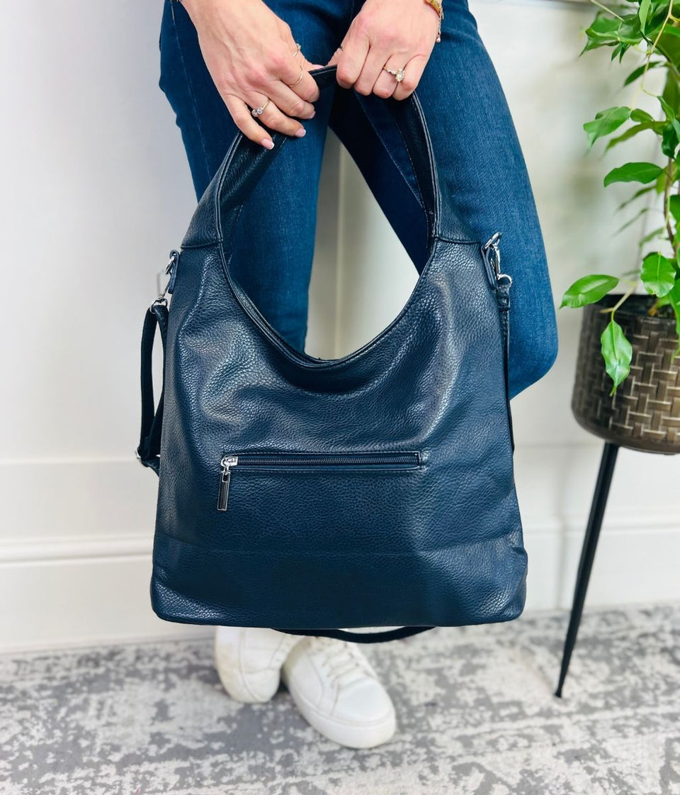 Navy Shopper Bag