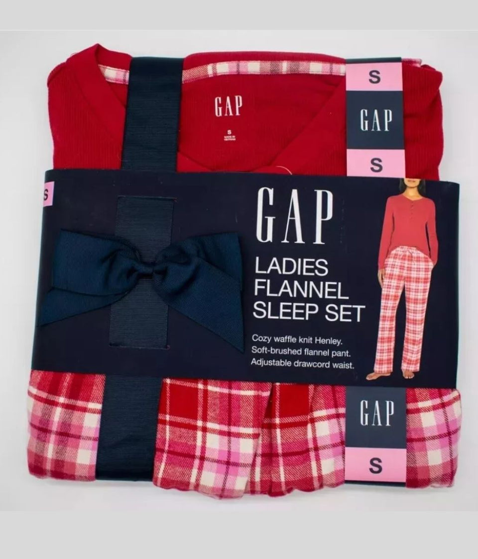 Red Checked Flannel Pyjamas Set