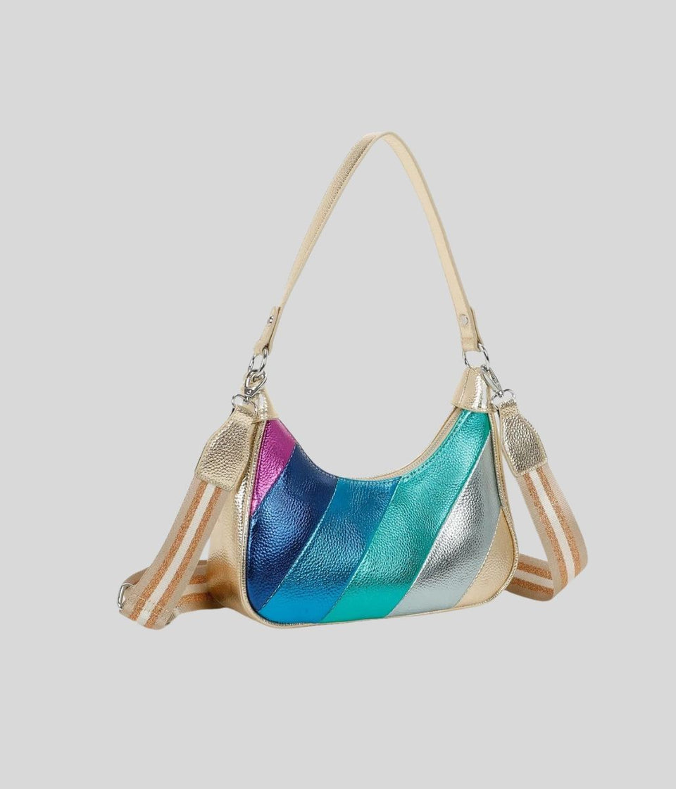 Gold Rainbow 2 Way Handbag