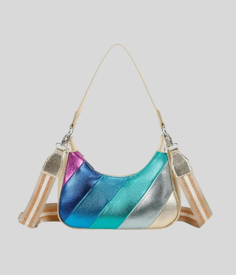 Gold Rainbow 2 Way Handbag