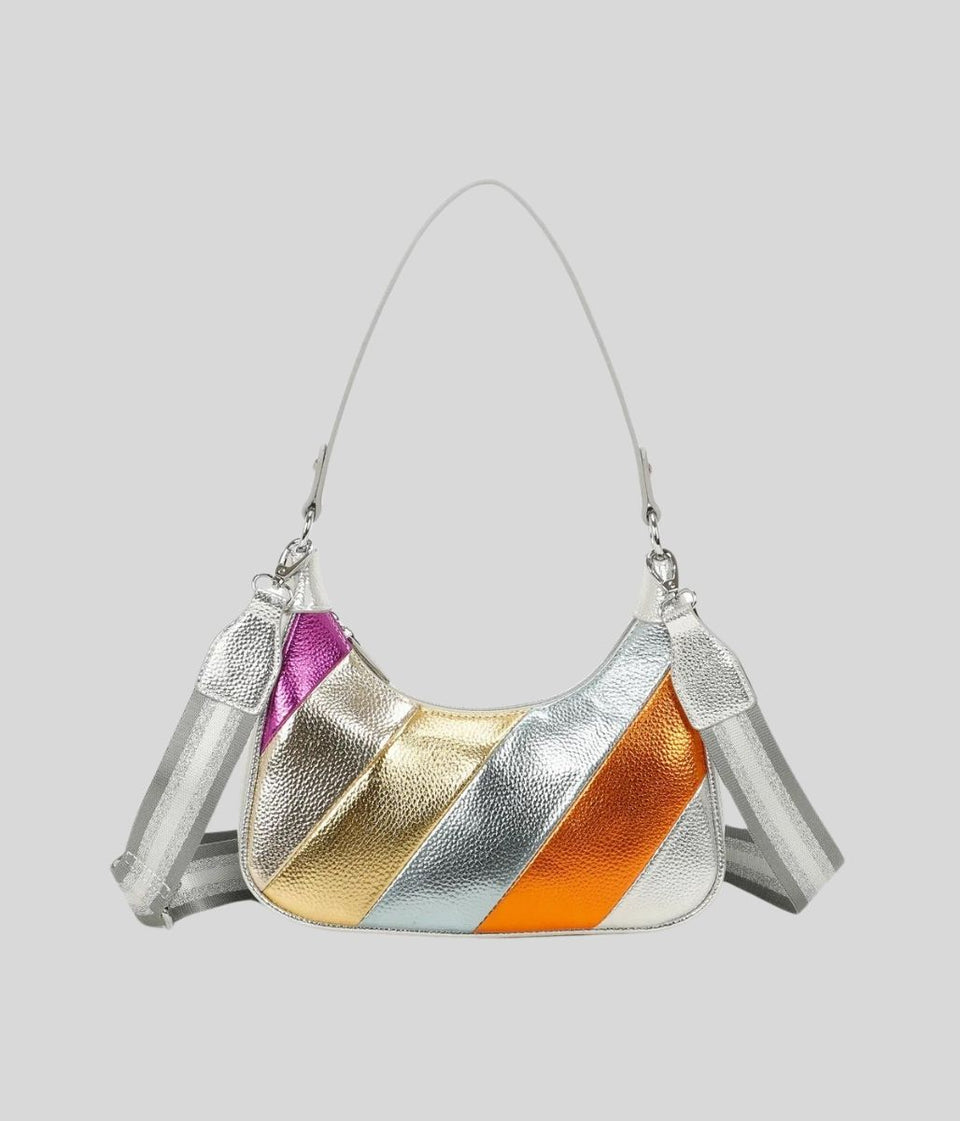 Silver Rainbow 2 Way Handbag