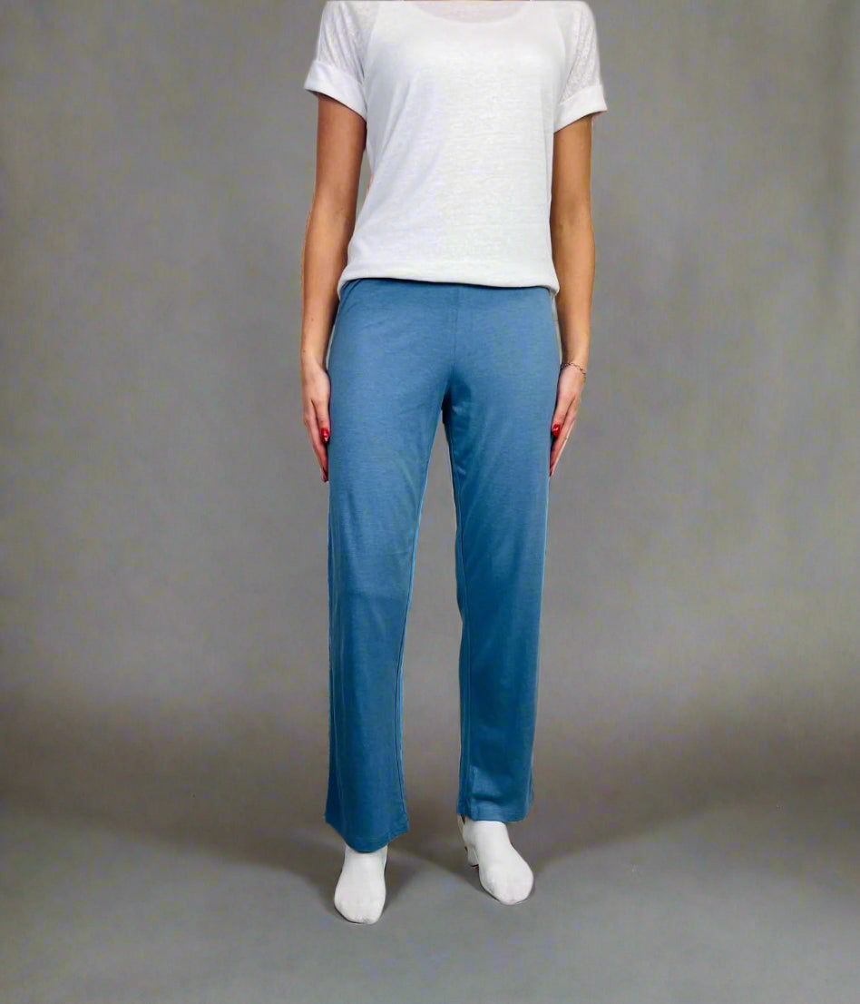 Blue Loungewear Plain Pyjama Bottoms