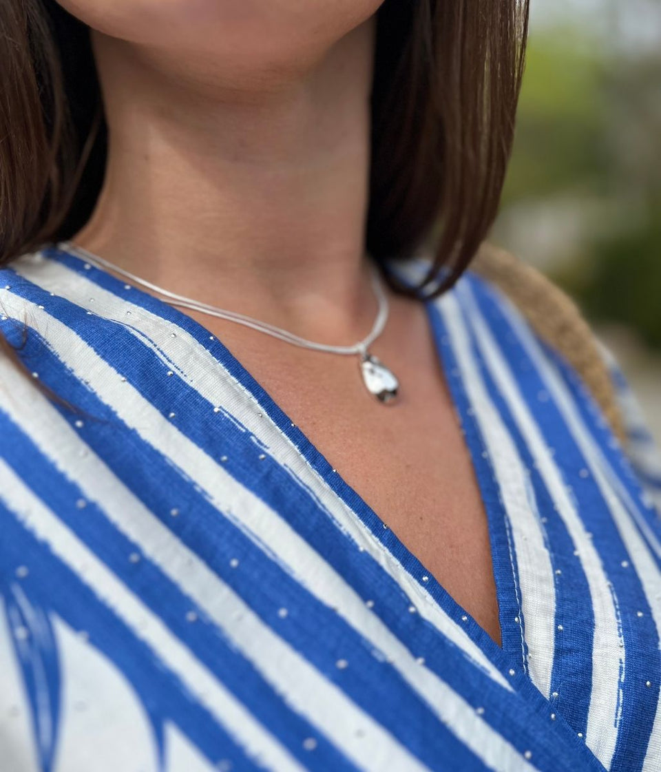 Silver Teardrop Necklace