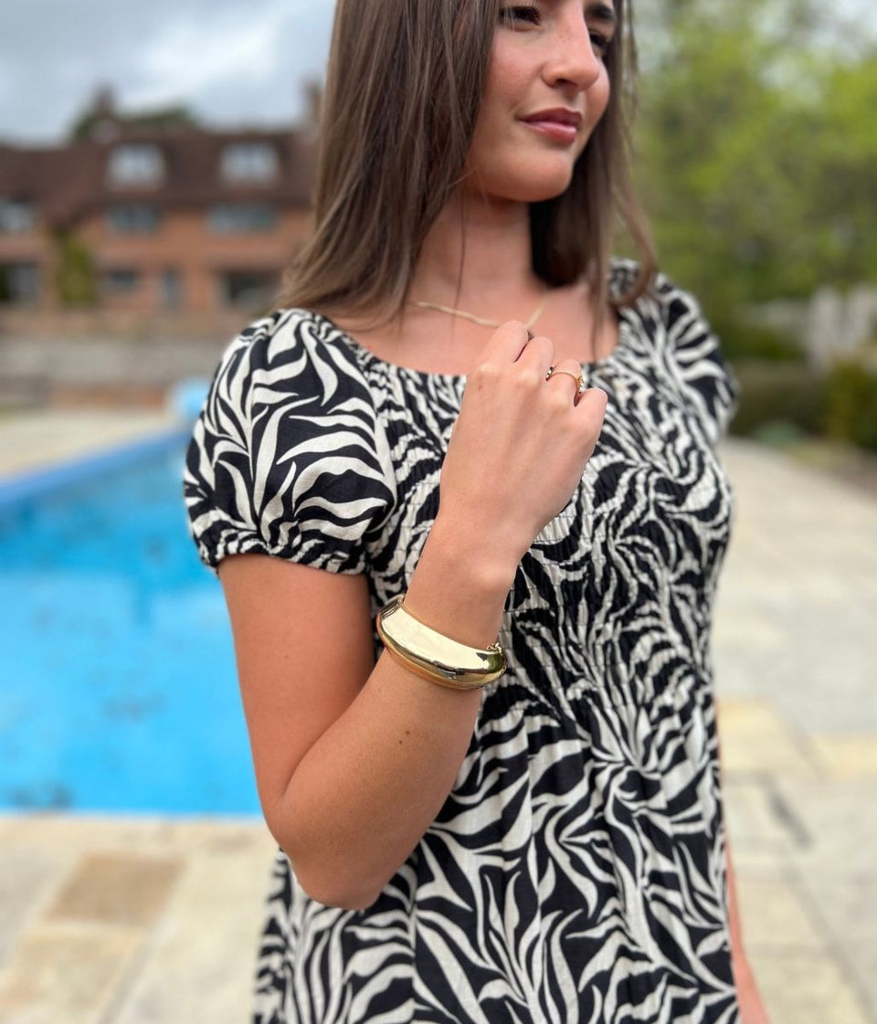 Gold Hinge Bangle Bracelet