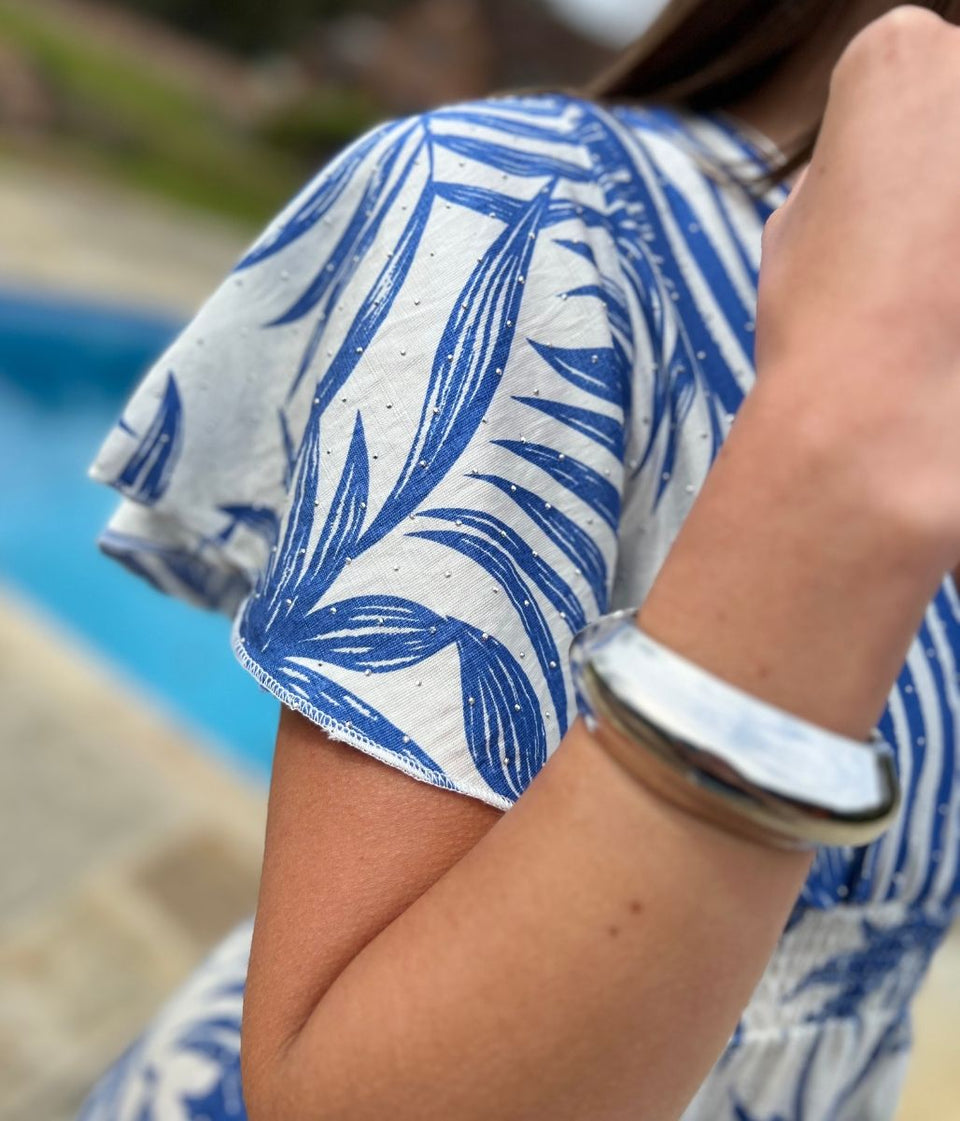 Silver Hinge Bangle Bracelet