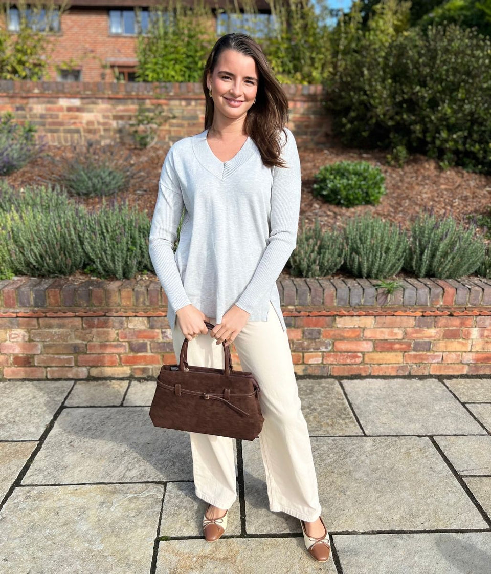 Brown City Tote Handbag