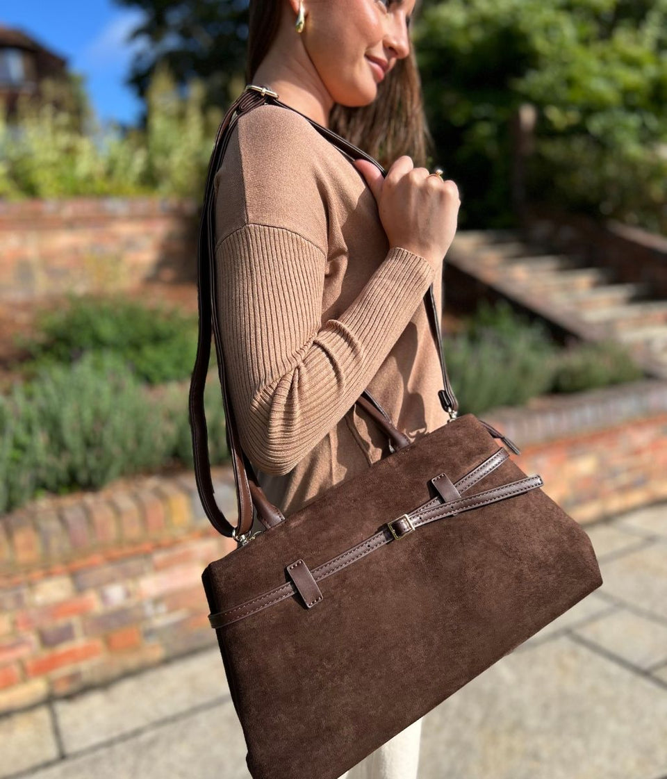 Brown City Tote Handbag