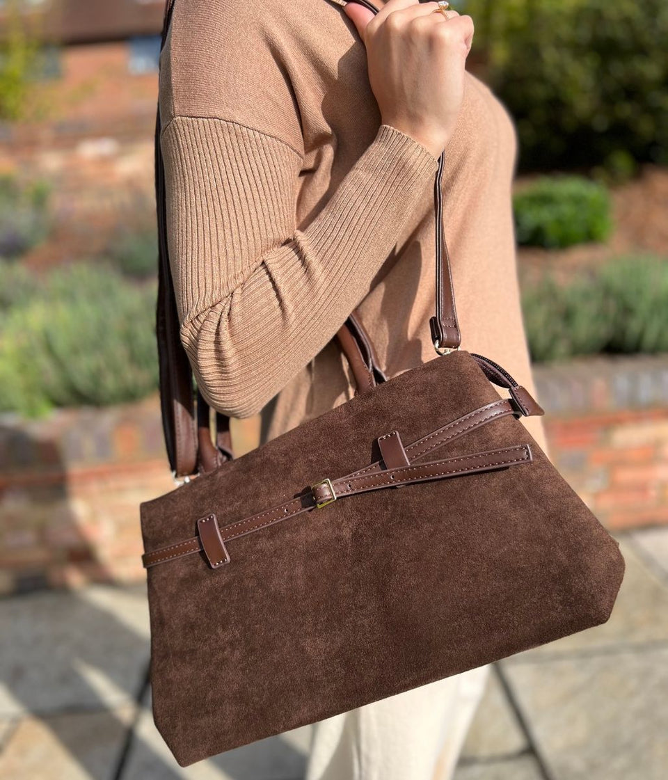 Brown City Tote Handbag