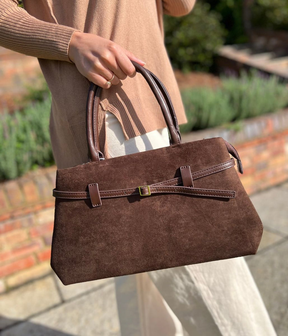 Brown City Tote Handbag