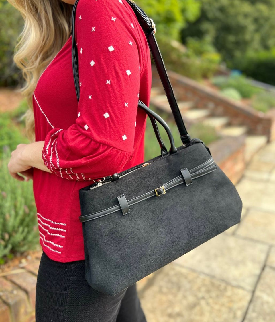 Black City Tote Handbag