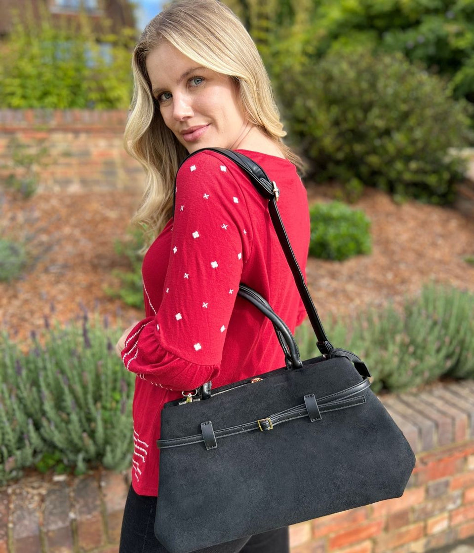 Black City Tote Handbag