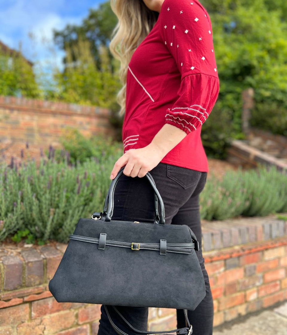 Black City Tote Handbag