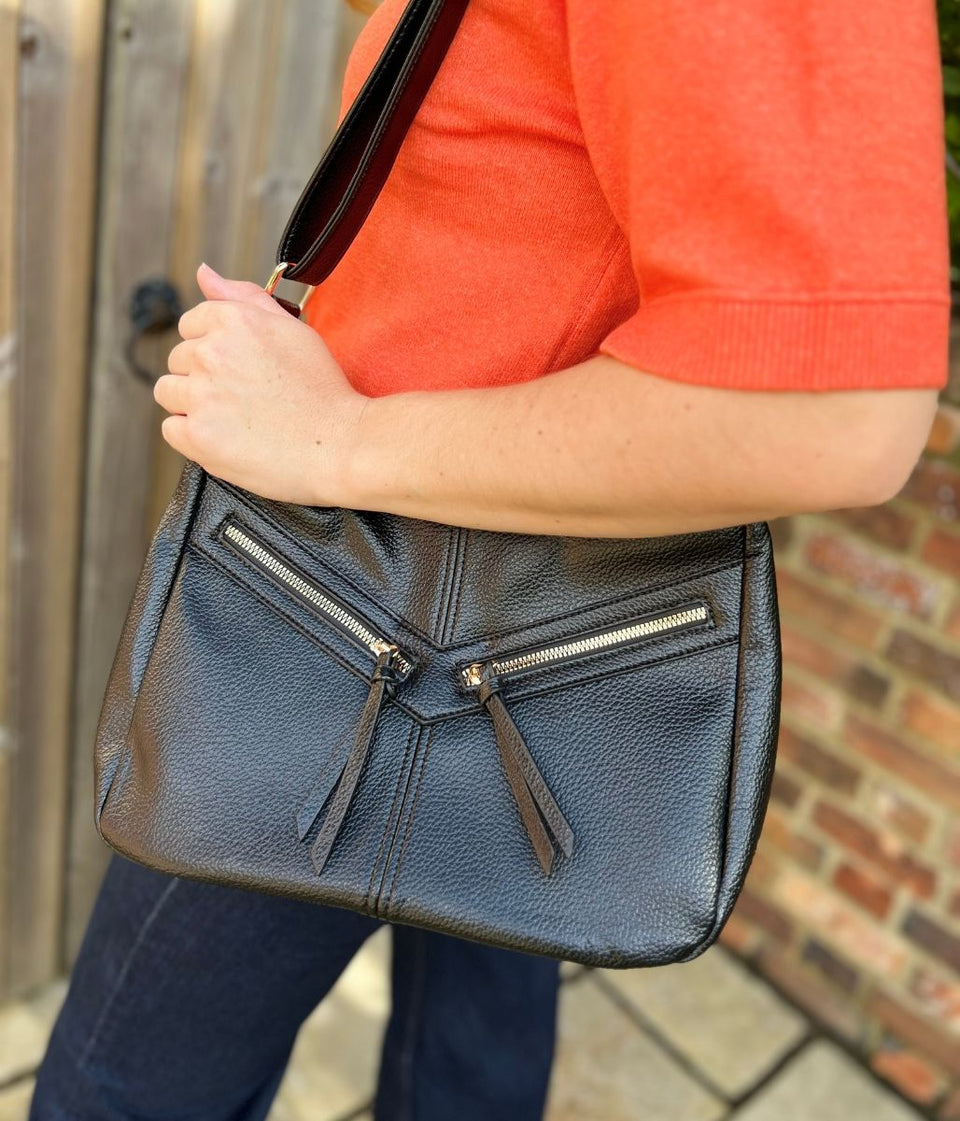 Coffee Large Crossbody Handbag