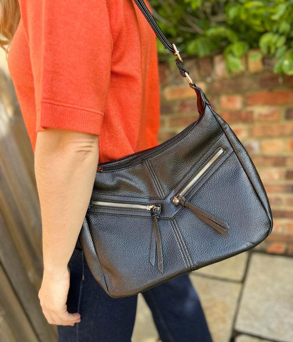 Coffee Large Crossbody Handbag