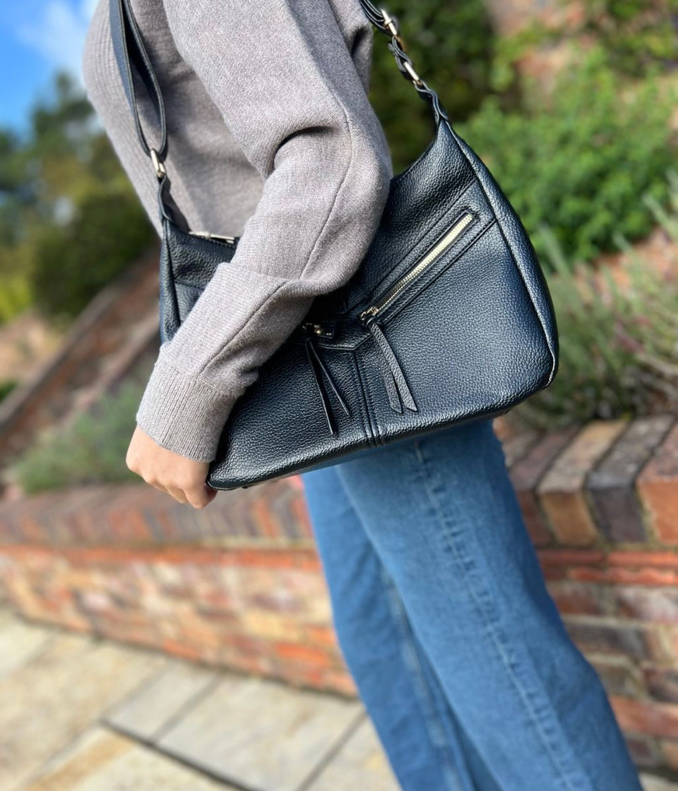 Black Large Crossbody Handbag