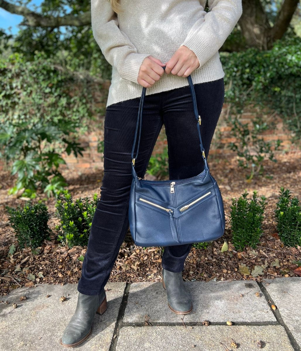 Navy Large Crossbody Handbag