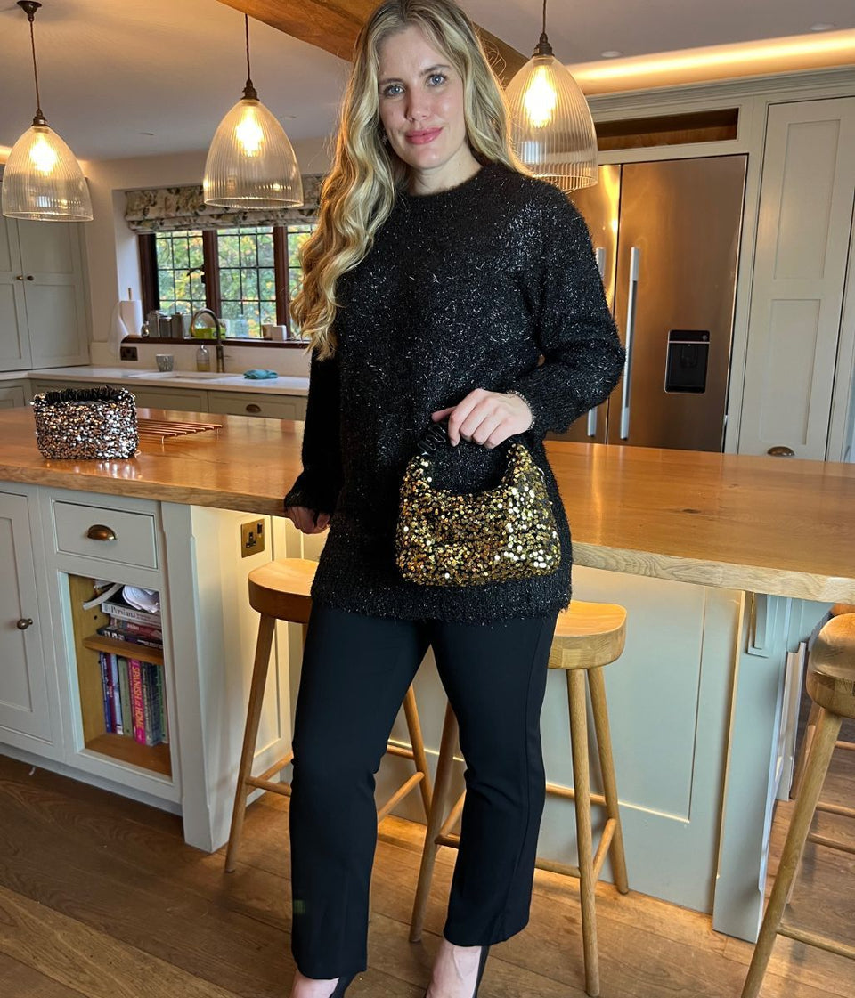 Gold Sequin Grab Bag