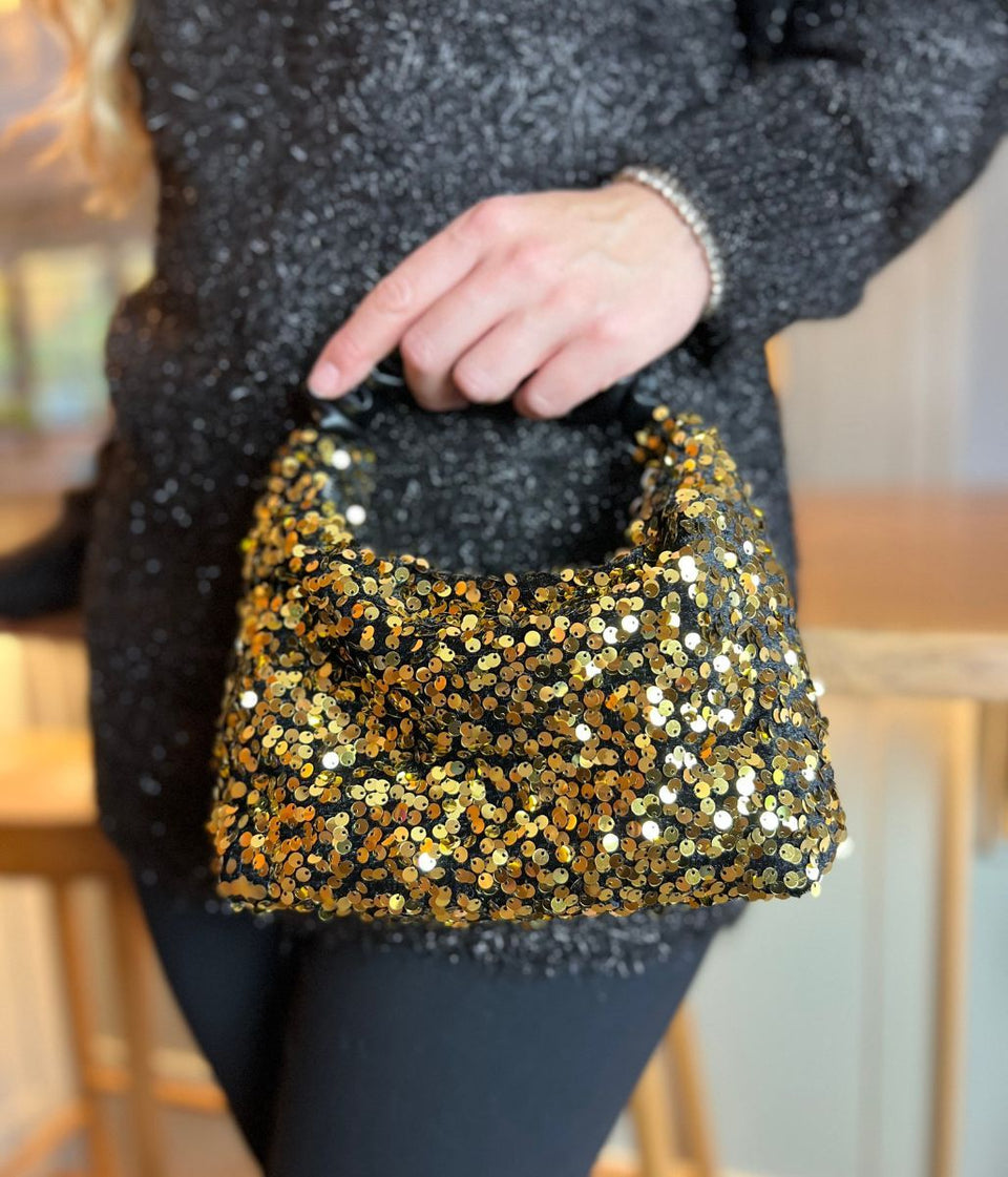 Gold Sequin Grab Bag