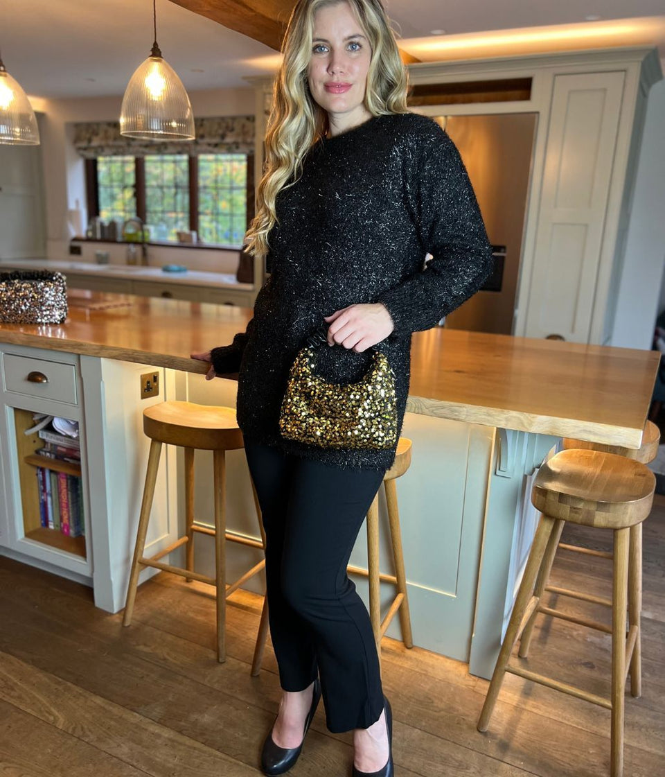 Gold Sequin Grab Bag