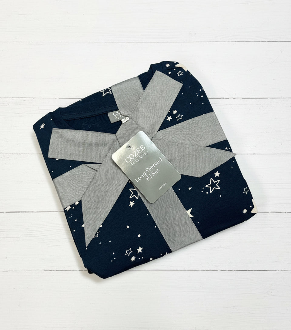 Navy Star Print Cozee Home Pyjama Set
