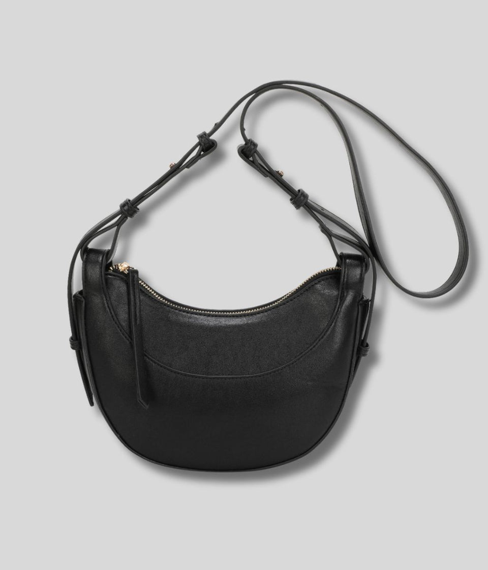 Black Cassie Crescent Bag