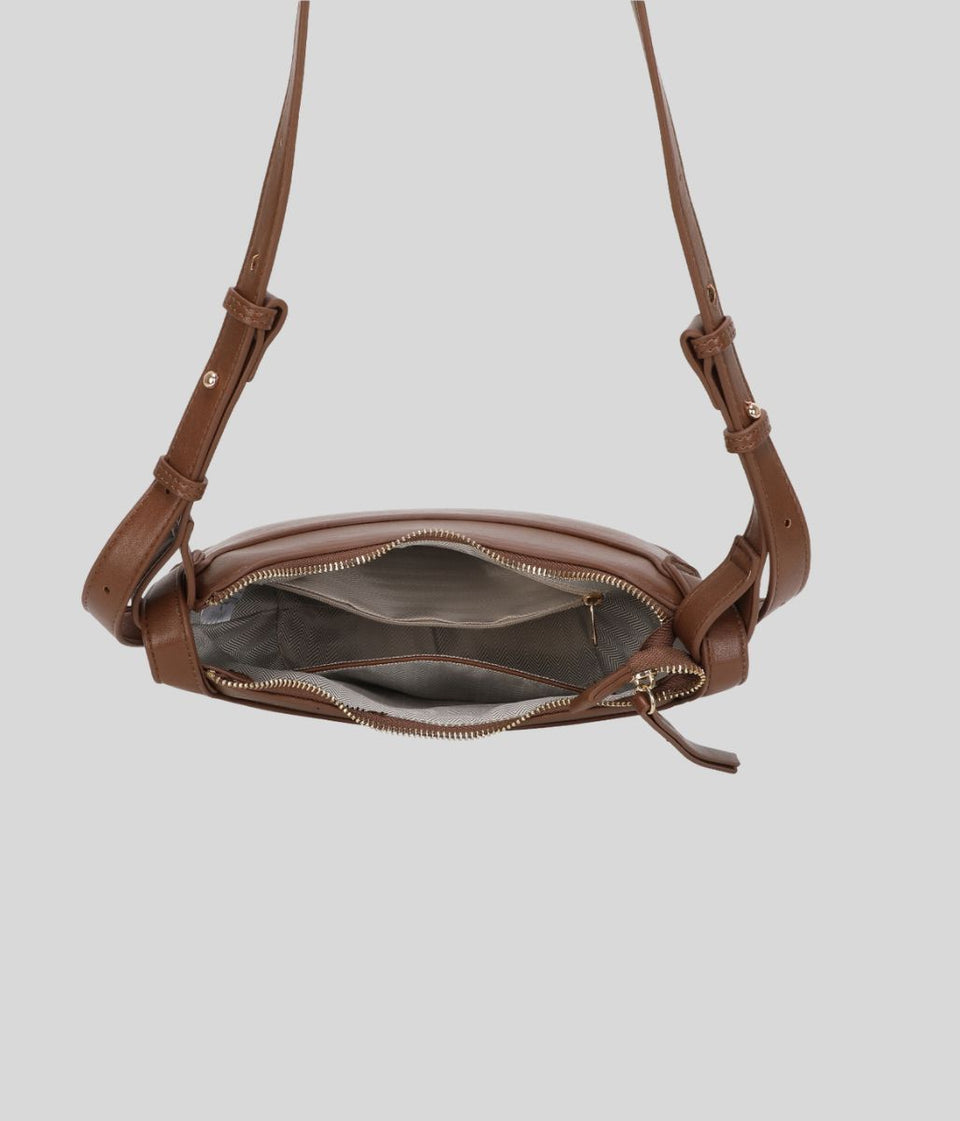 Brown Cassie Crescent Bag