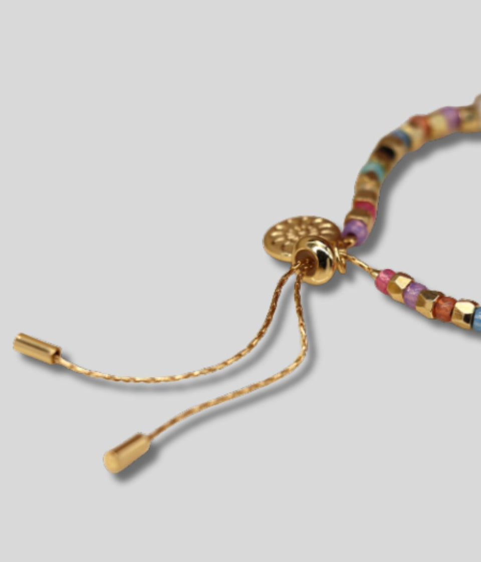 POM Multicolour Bead & Pearl Bracelet