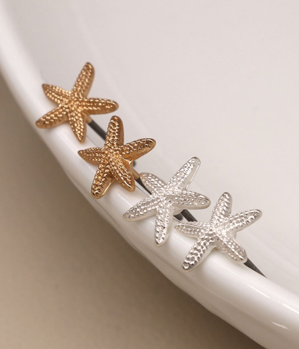 POM Starfish Stud Earring Duo Set