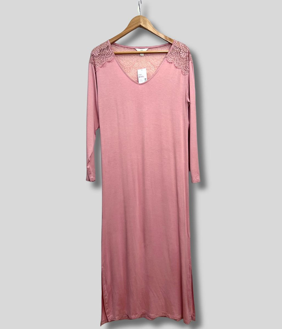 Antique Rose Lace Insert Nightdress