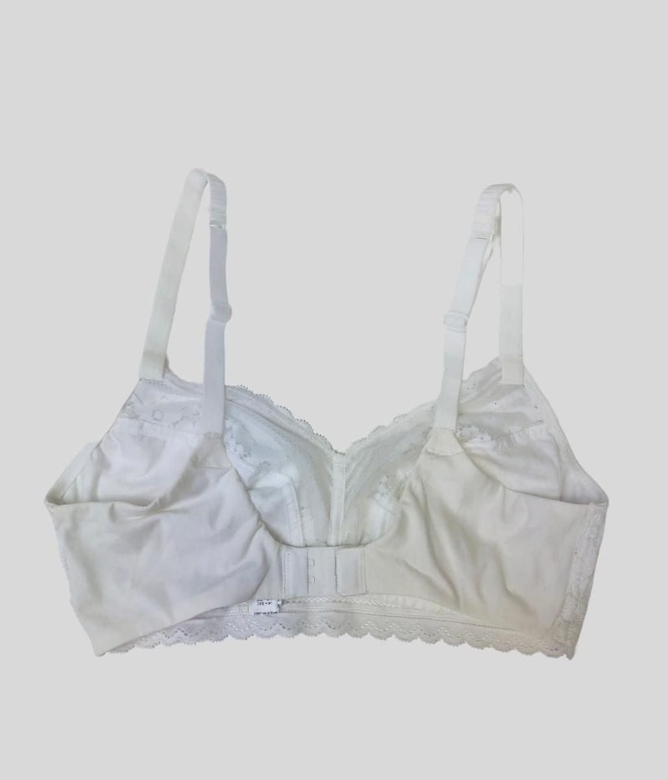 White Lace Non Wired Bra