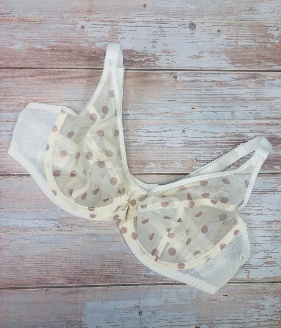 Ivory Spotted Underwired Bra