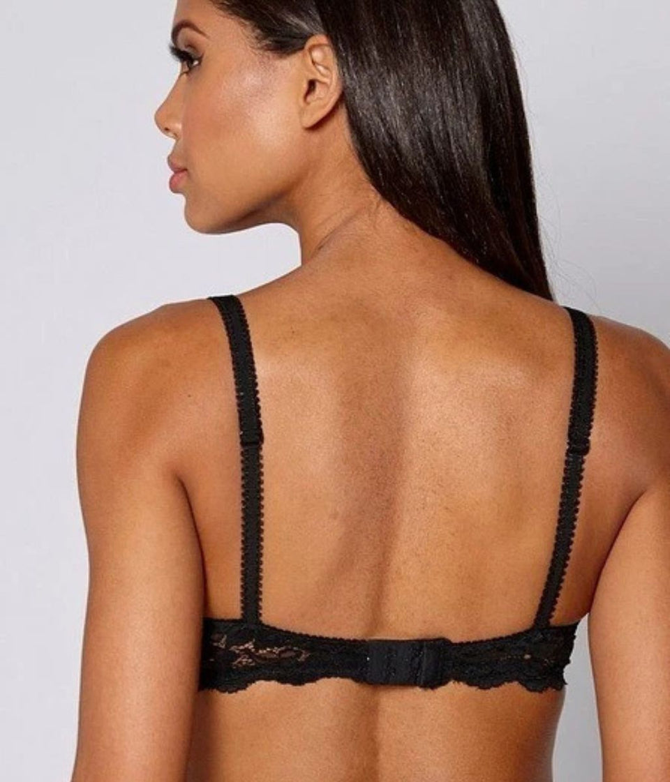 Black Lace Underwired Padded Bra